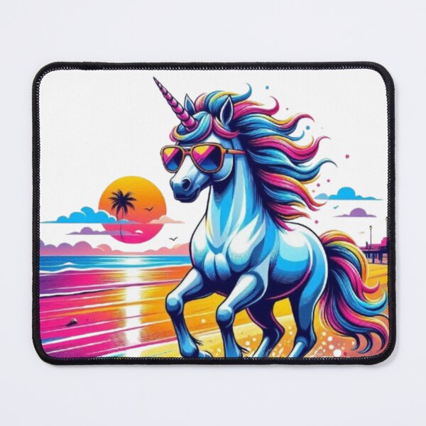 Item preview, Tropical Sunset Unicorn – Whimsical Beach Vibes designed and sold by Dogandesighn.