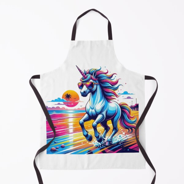 Item preview, Tropical Sunset Unicorn – Whimsical Beach Vibes designed and sold by Dogandesighn.