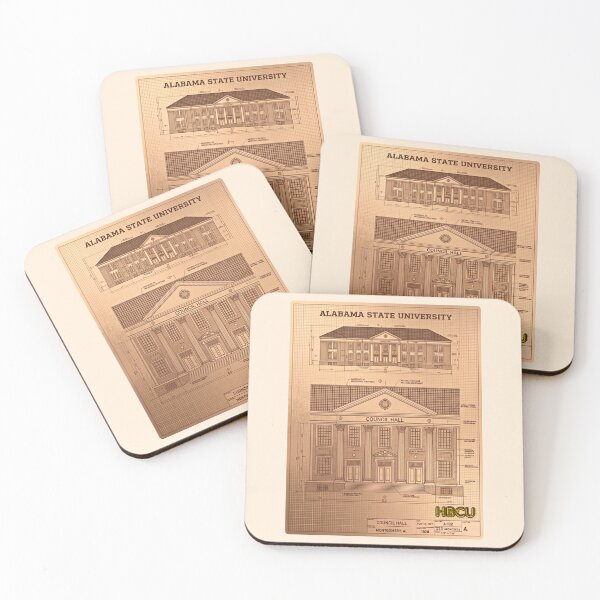 Item preview, Alabama State University Council Hall Architectural Blueprint designed and sold by EvergreenPark - Tee Studio.