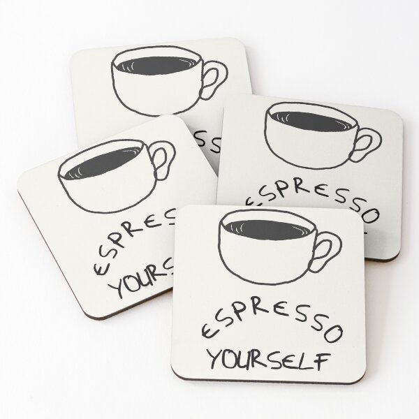 Item preview, Hand-Drawn Espresso Yourself Vintage Moka Pot Coffee Quote designed and sold by Digital-Thought.