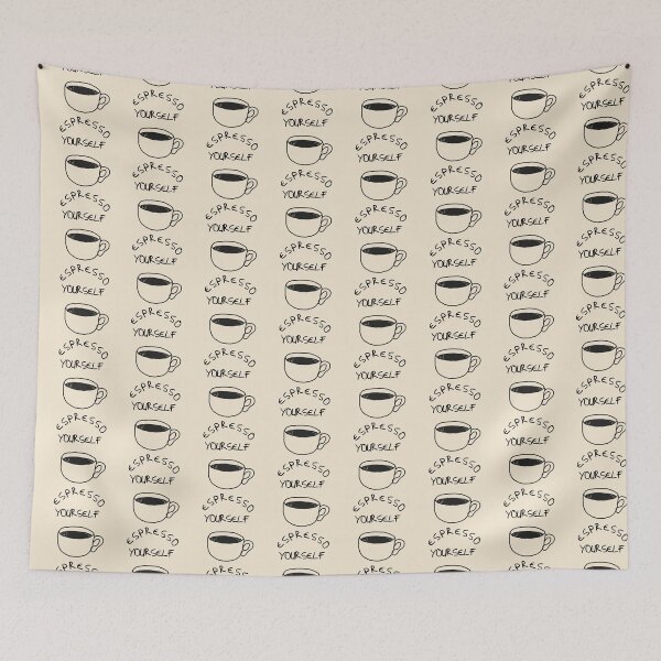 Item preview, Hand-Drawn Espresso Yourself Vintage Moka Pot Coffee Quote designed and sold by Digital-Thought.