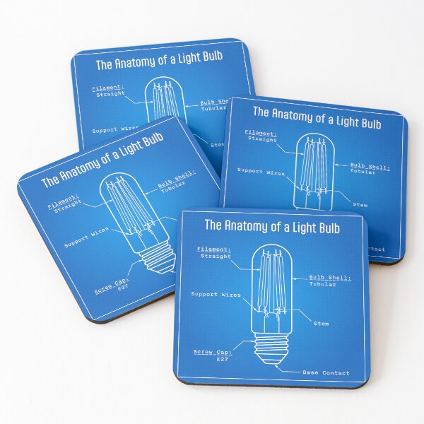 Item preview, Anatomy of Tubular Light Bulb Blueprint designed and sold by drTerrens.