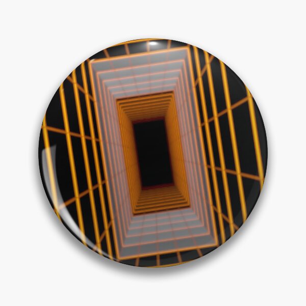 Item preview, Orange Rectangular Wireframe Tunnel with Cells designed and sold by Electric Shock!! Design.