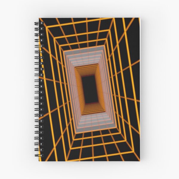 Item preview, Orange Rectangular Wireframe Tunnel with Cells designed and sold by Electric Shock!! Design.