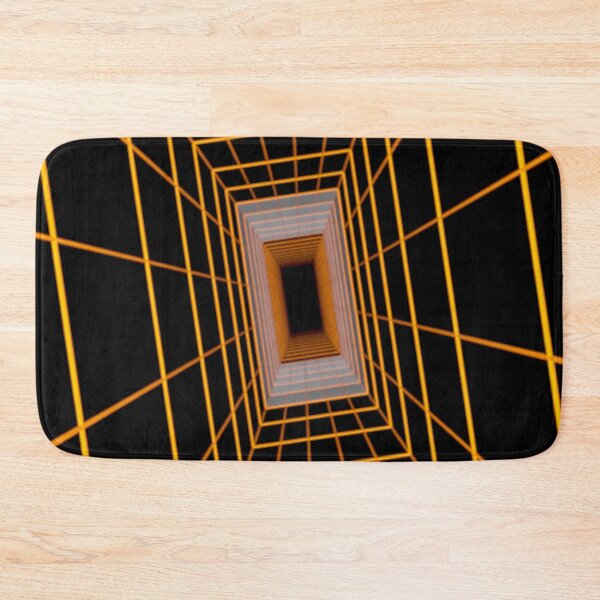 Item preview, Orange Rectangular Wireframe Tunnel with Cells designed and sold by Electric Shock!! Design.