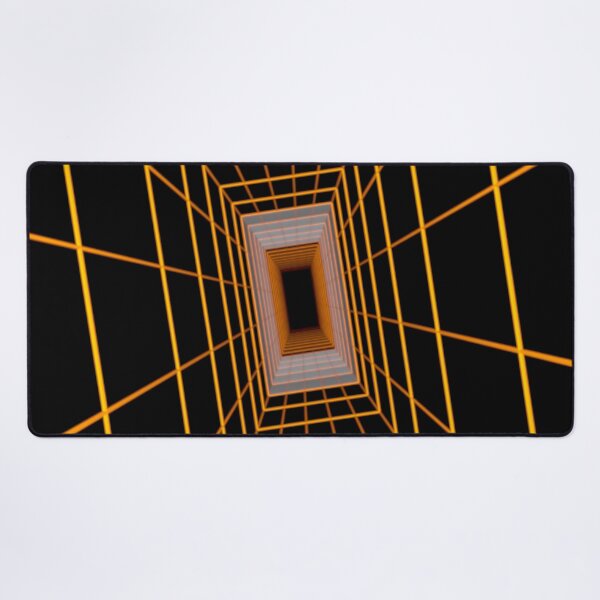 Item preview, Orange Rectangular Wireframe Tunnel with Cells designed and sold by Electric Shock!! Design.