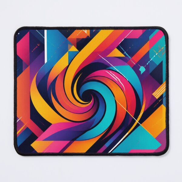 Item preview, Bold Geometric Swirl Abstract | Modern Colourful Graphic Wall Art designed and sold by My Gluten Free Life UK.