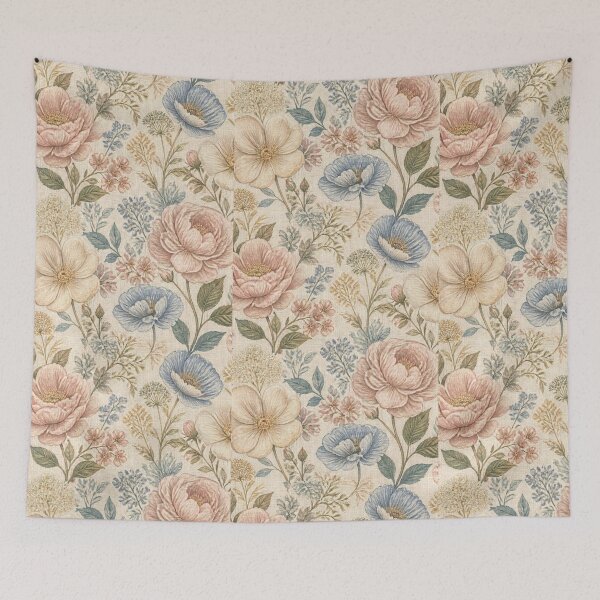 Item preview, Vintage Cottage Garden Flowers | Elegant Botanical Floral Pattern designed and sold by My Gluten Free Life UK.