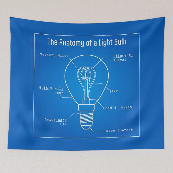 Item preview, Anatomy of Pear Spiral Light Bulb designed and sold by drTerrens.