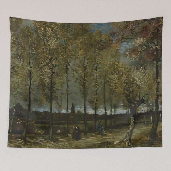 Item preview, Autumn Forest Landscape Wall Art – Peaceful Woodland Cottagecore Nature Decor designed and sold by DimoraGutyz.