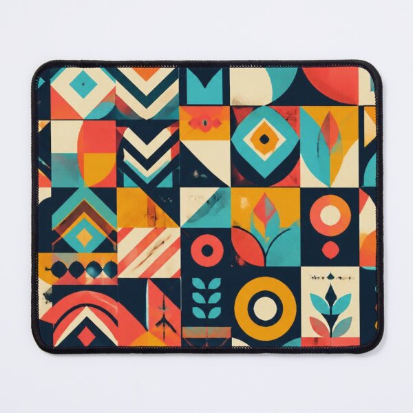 Item preview, Mid Century Modern Geometric Pattern | Retro Abstract Shapes designed and sold by My Gluten Free Life UK.