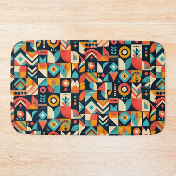 Item preview, Mid Century Modern Geometric Pattern | Retro Abstract Shapes designed and sold by My Gluten Free Life UK.