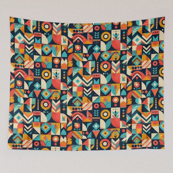 Item preview, Mid Century Modern Geometric Pattern | Retro Abstract Shapes designed and sold by My Gluten Free Life UK.