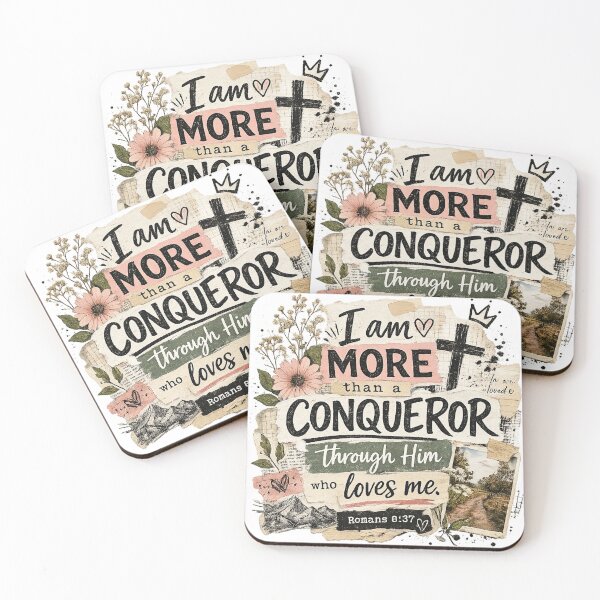 Item preview, I Am More Than A Conqueror - Romans 8:37 designed and sold by BRS2022.
