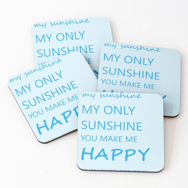 Item preview, on baby blue background you are my sunshine lyrics  designed and sold by wallartofmio.