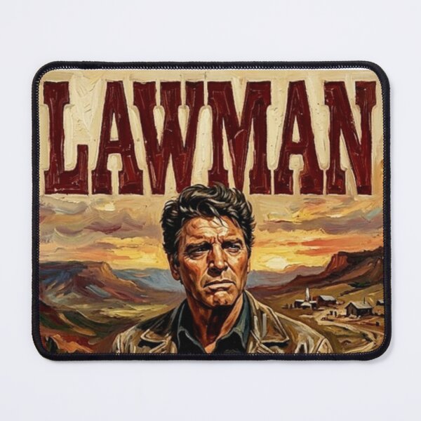 Item preview, Lawman Retro Classic Western Drama Tribute Art Movie Poster designed and sold by Art's Diner.