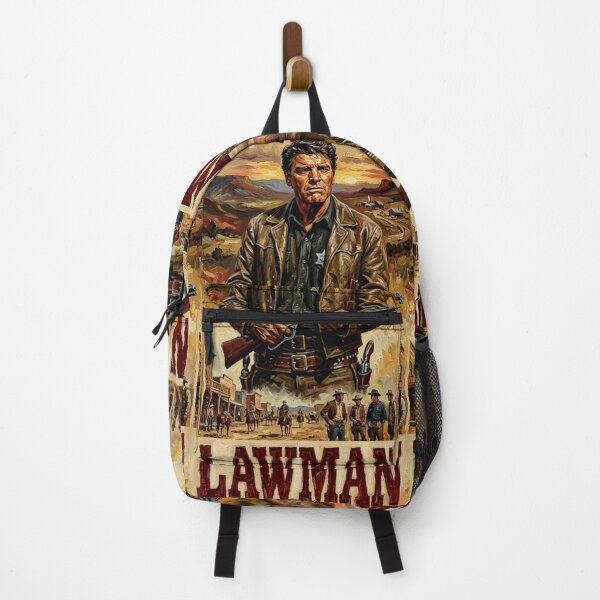 Item preview, Lawman Retro Classic Western Drama Tribute Art Movie Poster designed and sold by Art's Diner.