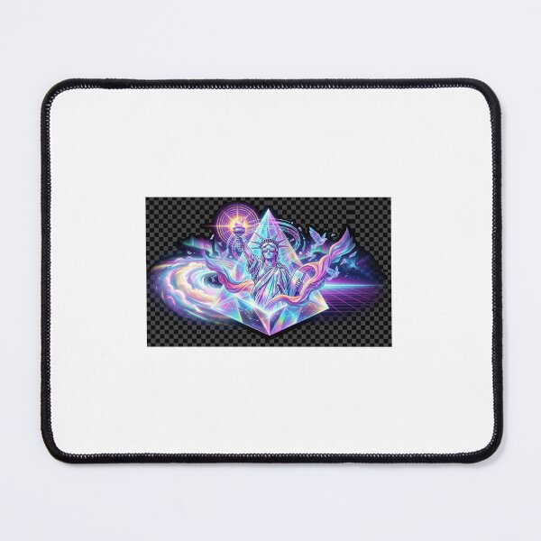 Item preview, Holographic Liberty — America 250th Anniversary Crystal Synthwave Sticker 1776-2026 designed and sold by VikrantCreative.
