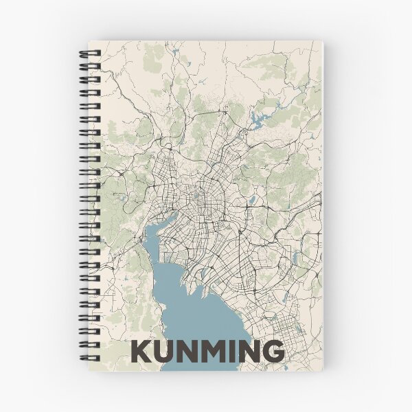 Item preview, Kunming Map designed and sold by MapsNerd.