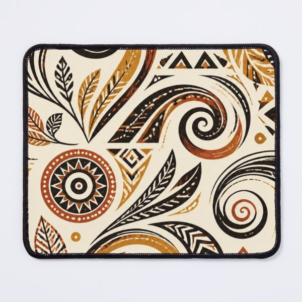 Item preview, Boho Tribal Paisley Pattern | Earth Tone Abstract Botanical Design designed and sold by My Gluten Free Life UK.