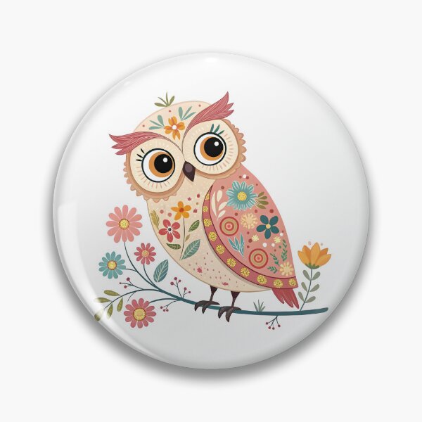 Item preview, Cute floral owl designed and sold by trendspatterns.