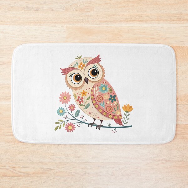 Item preview, Cute floral owl designed and sold by trendspatterns.