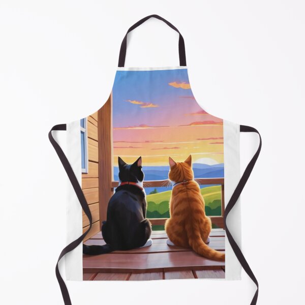 Item preview, Animals - Two Contemplative Felines, Cozy Atmosphere designed and sold by DoodyPets.