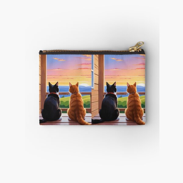 Item preview, Animals - Two Contemplative Felines, Cozy Atmosphere designed and sold by DoodyPets.