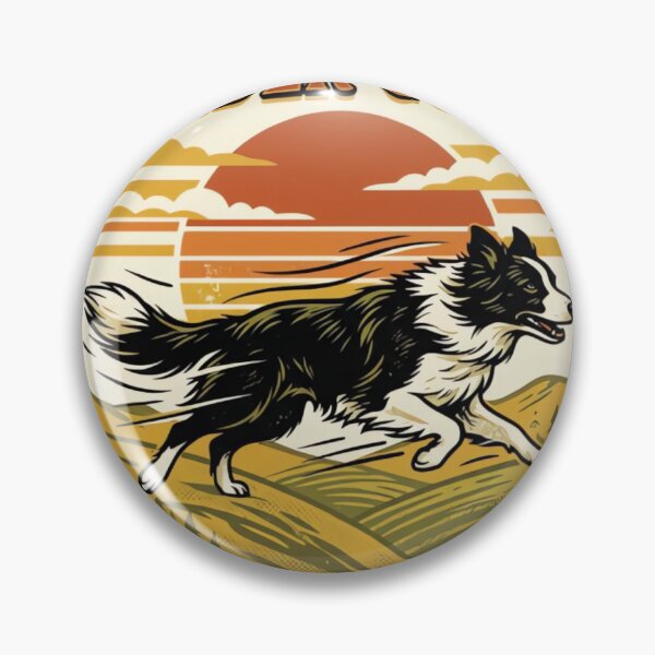 Item preview, Retro Border Collie Dog Lover T-Shirt Design designed and sold by urbinet.