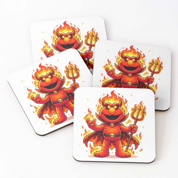 Item preview, HELLMO Devil Sticker | Cute Fire Demon Cartoon Art designed and sold by ExploreAura Studio.