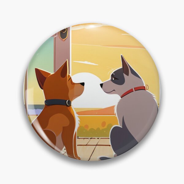 Item preview, Animals - Two Peaceful Dogs, Reflections of a Summer Twilight designed and sold by DoodyPets.
