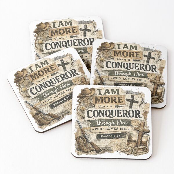 Item preview, I Am More Than A Conqueror - Romans 8:37 designed and sold by BRS2022.