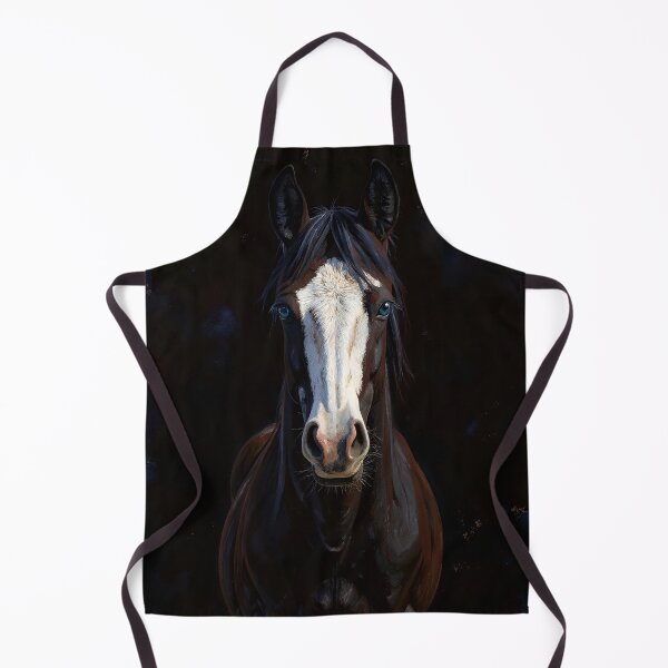 Item preview, Azure Horizon — Majestic Blue-Eyed Horse Portrait designed and sold by IsabellaBorduasArt.