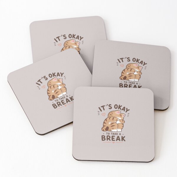 Item preview, It's Okay to Take a Break – Cute Self Hugging Cat T-Shirt designed and sold by aminomen.