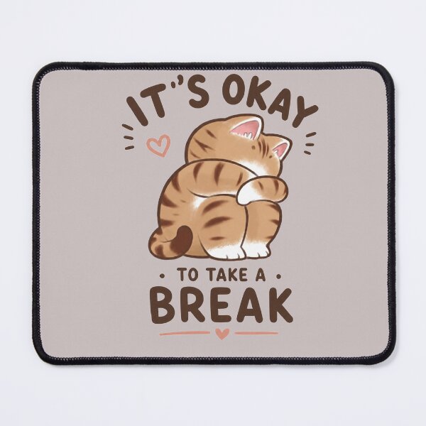 Item preview, It's Okay to Take a Break – Cute Self Hugging Cat T-Shirt designed and sold by aminomen.