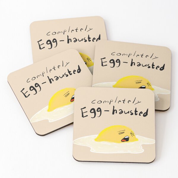 Item preview, Sad Egg: Completely Egg-hausted designed and sold by Karee4.