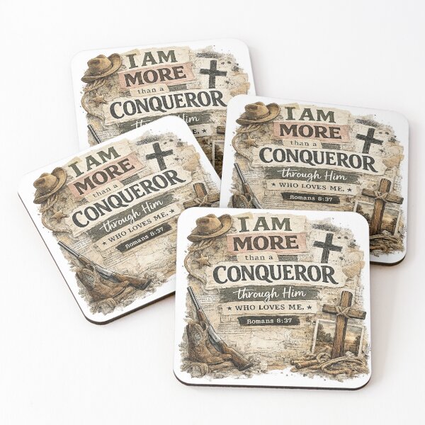Item preview, I Am More Than A Conqueror - Romans 8:37 designed and sold by BRS2022.