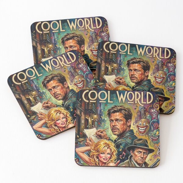 Item preview, Cool World Retro Live-Action Animation Fantasy Cyberpunk Noir Tribute Art Movie Poster designed and sold by Art's Diner.