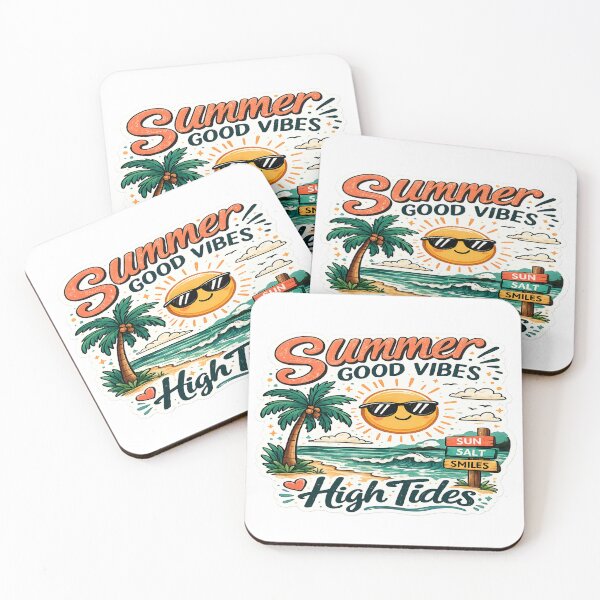 Item preview, Summer Good Vibes Sticker – Retro Beach Sun Salt Smiles Cute Summer Aesthetic Vinyl Decal designed and sold by sosservice.