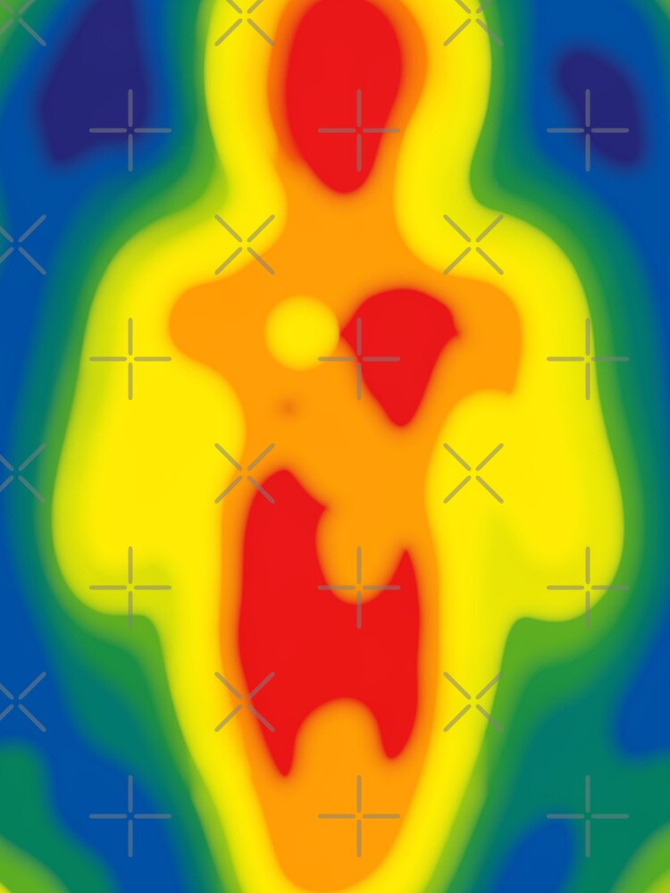 Thumbnail 4 of 4, iPhone Case, Adversarial Human Heatmap AI Perception Abstract Vision Pattern designed and sold by AnnSign.