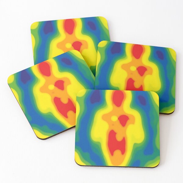 Item preview, Adversarial Human Heatmap AI Perception Abstract Vision Pattern designed and sold by AnnSign.