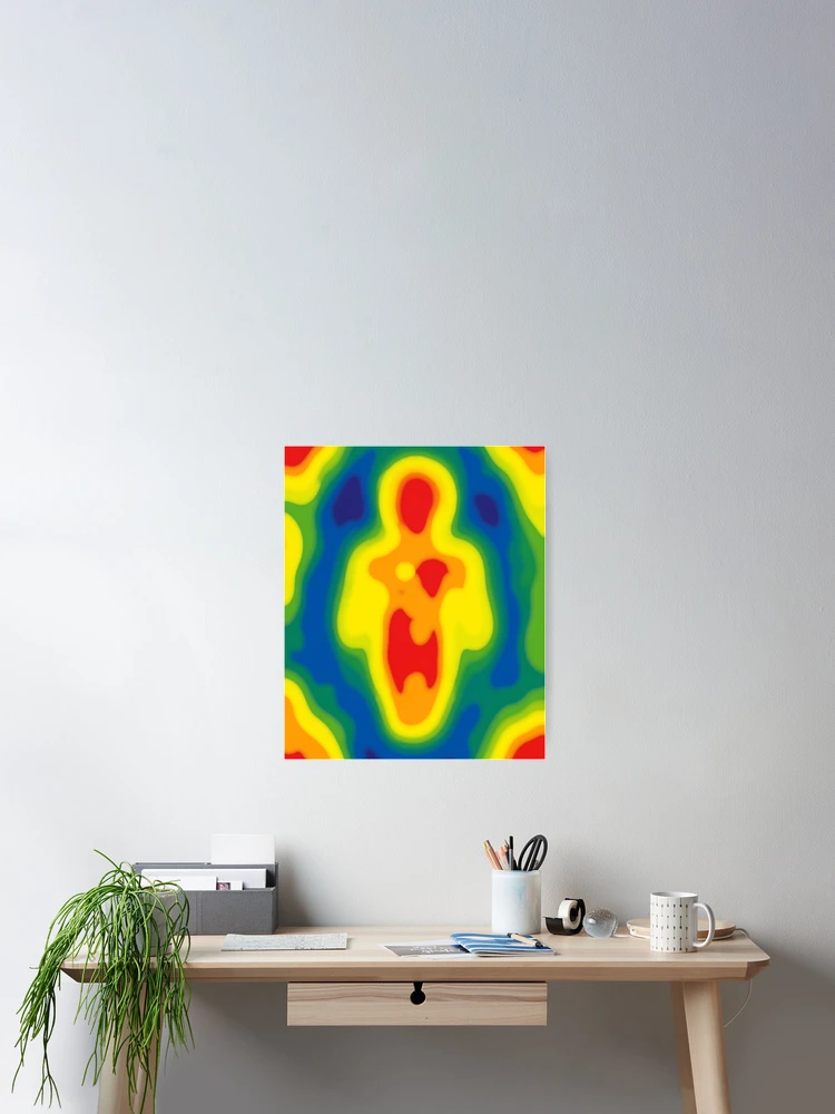 Thumbnail 2 of 3, Poster, Adversarial Human Heatmap AI Perception Abstract Vision Pattern designed and sold by AnnSign.