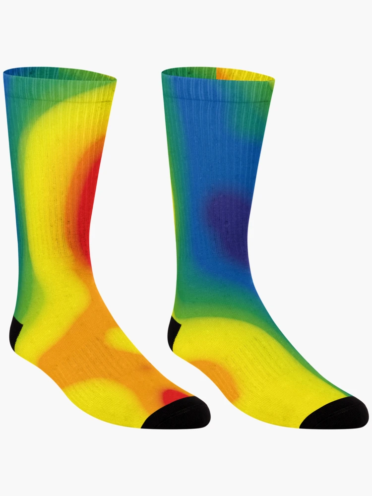 Thumbnail 3 of 5, Socks, Adversarial Human Heatmap AI Perception Abstract Vision Pattern designed and sold by AnnSign.