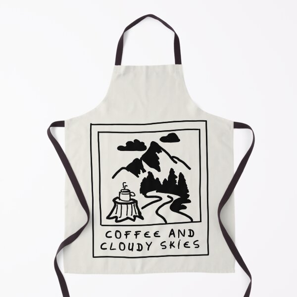 Item preview, Hand-Drawn Coffee and Cloudy Skies Minimalist Rainy Day Quote designed and sold by Digital-Thought.