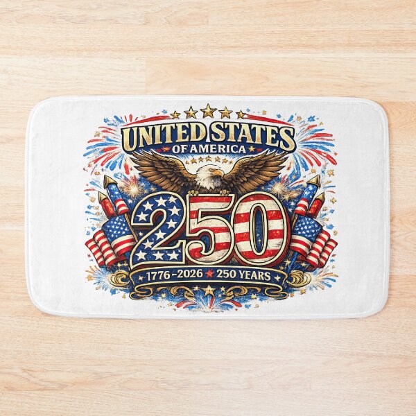 Item preview, 250th Anniversary USA 2026 - Eagle with Flags & Fireworks | Red White Blue Patriotic Design designed and sold by Good Candy.