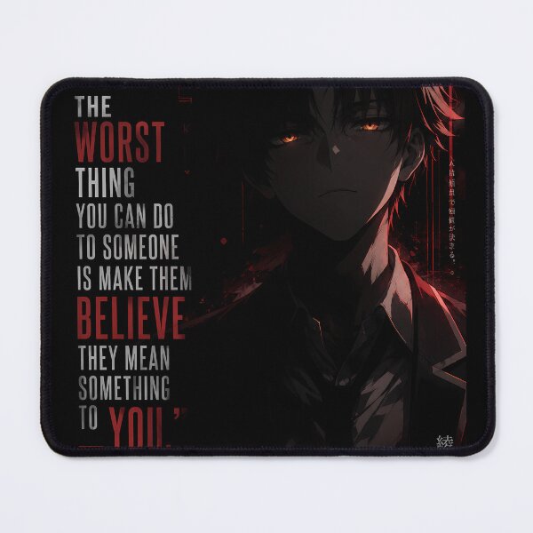 Item preview, Deep Dark Quote Ayanokoji Kiyotaka Anime Poster designed and sold by vibeartstudio99.