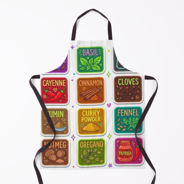 Item preview, Cute Herb & Spice Jar Label Sticker Sheet – 12 Aesthetic Kitchen Organization Decals designed and sold by BLUESKY11a.