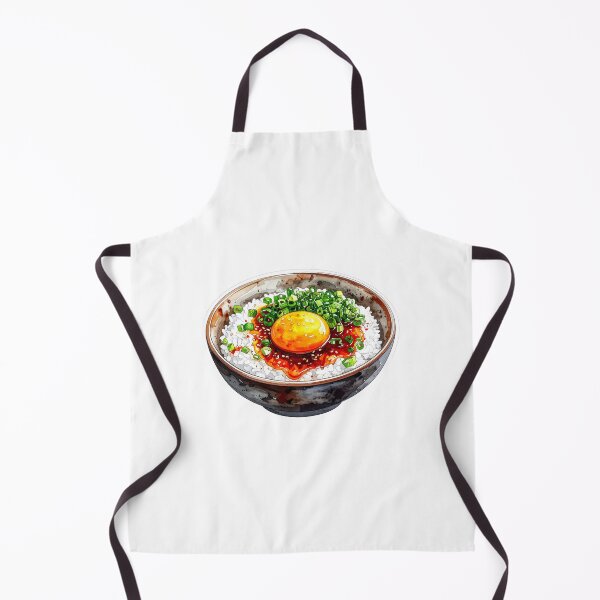 Item preview, Japanese Rice Bowl Egg Watercolor Illustration designed and sold by BetweenForms.