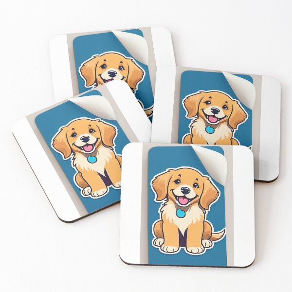 Item preview, Animals - Young Golden Retriever, Colorful Kids Illustration designed and sold by DoodyPets.
