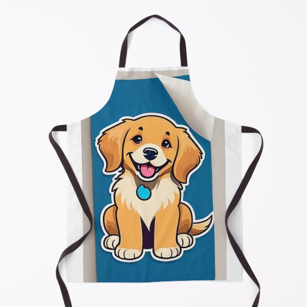 Item preview, Animals - Young Golden Retriever, Colorful Kids Illustration designed and sold by DoodyPets.